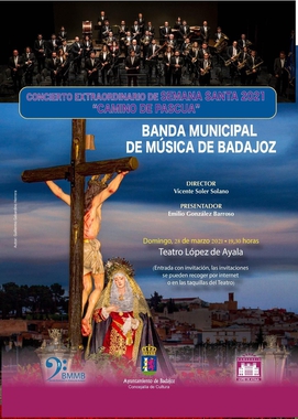 La Banda de Música de Badajoz ofrecerá un concierto extraordinario de Semana Santa