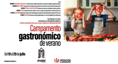 La Diputación de Badajoz organiza una campamento gastronómico de verano en El Hospital Centro Vivo